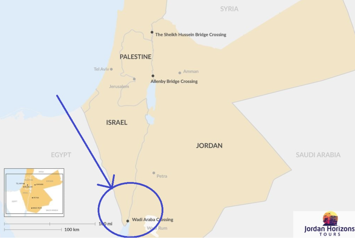 Wadi Araba (frontière Eilat/Aqaba)/passage Yitzhak Rabin